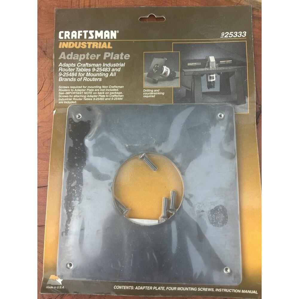 VTG Craftsman Industrial Router Table Adapter Plate 925483 Mounting All